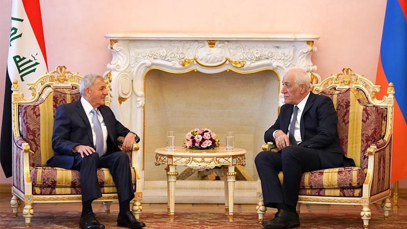 ھەردوو سەرۆککۆماری عیراق و ئەرمینیا بنەماکانی ھاریکاری ھاوبەش دادەڕێژن