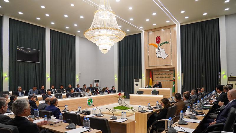 ناوەڕۆکی کۆبوونەوەی ئەنجومەنی سەرکردایەتی یەکێتیی نیشتیمانیی کوردستان