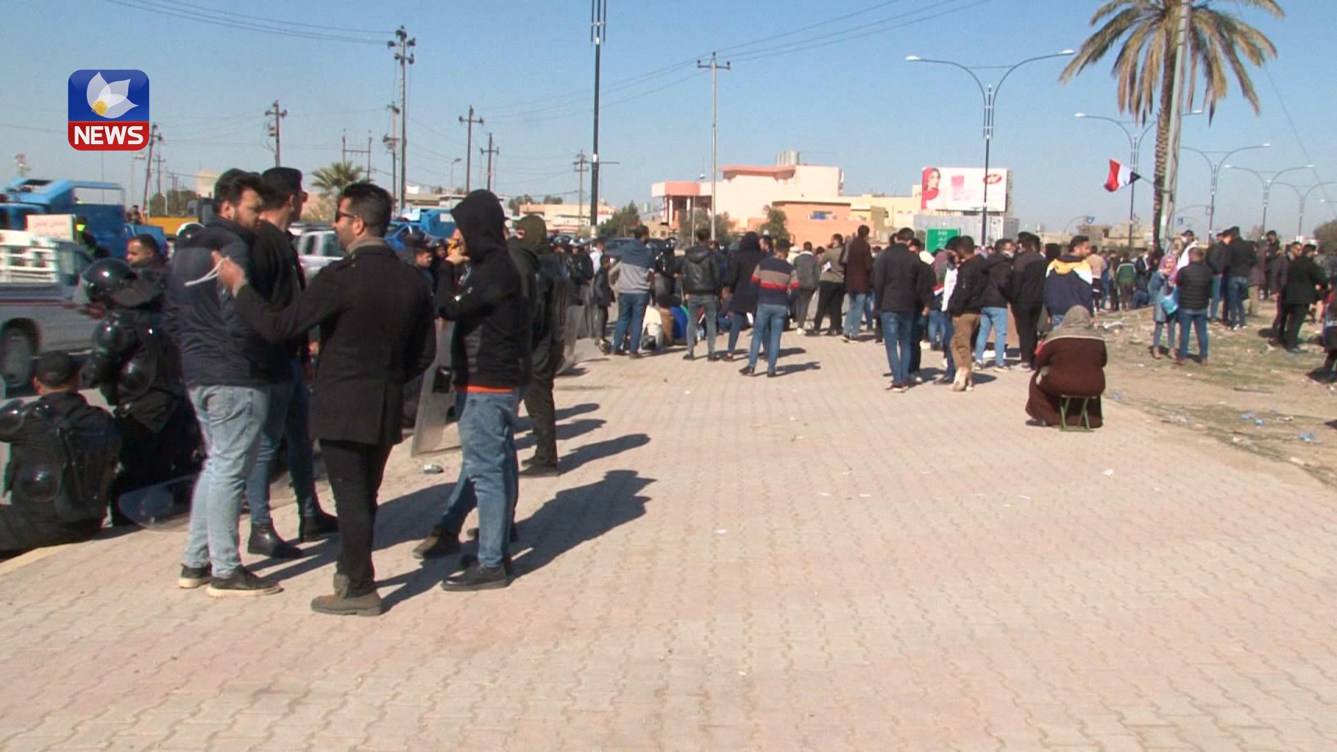 دەرچوانی زانکۆ و پەیمانگاکان بۆ دامەزراندن لە کۆمپانیای نەوتی باکور خۆپیشاندانیان ئەنجامدا 