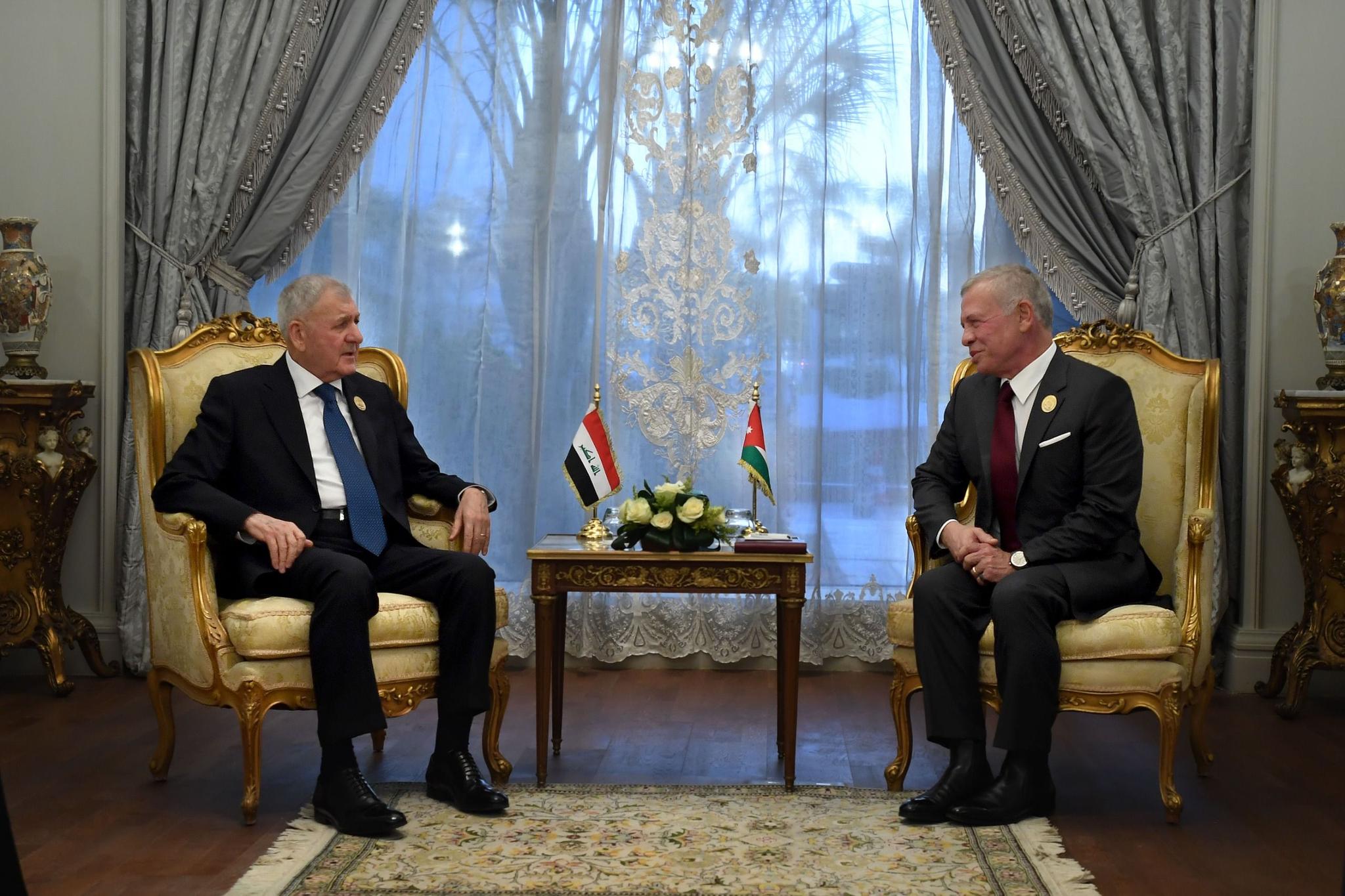 سەرۆک کۆماری عیراق و  شای ئوردن کۆبوونەوە