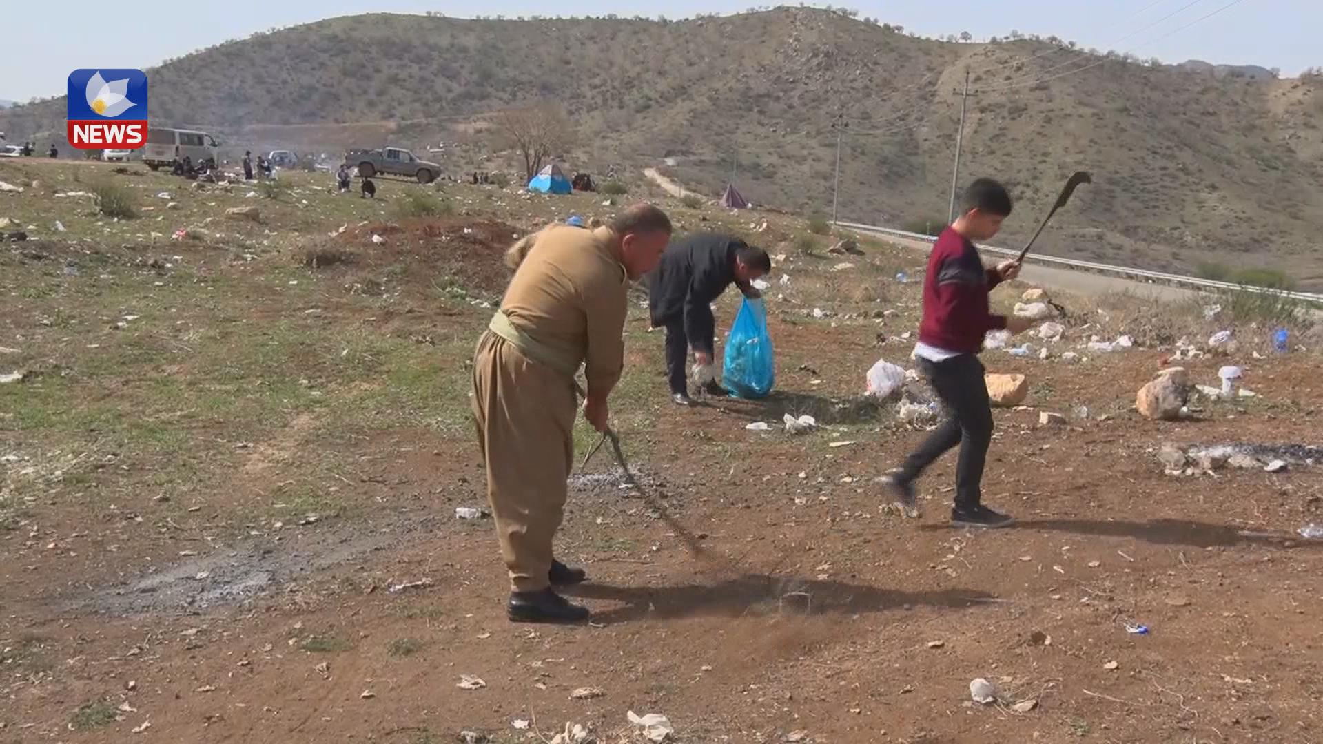 ھاوڵاتیانی دھۆک نیگەرانن لە پیسکردنی شوێنە گەشتیارییەکان