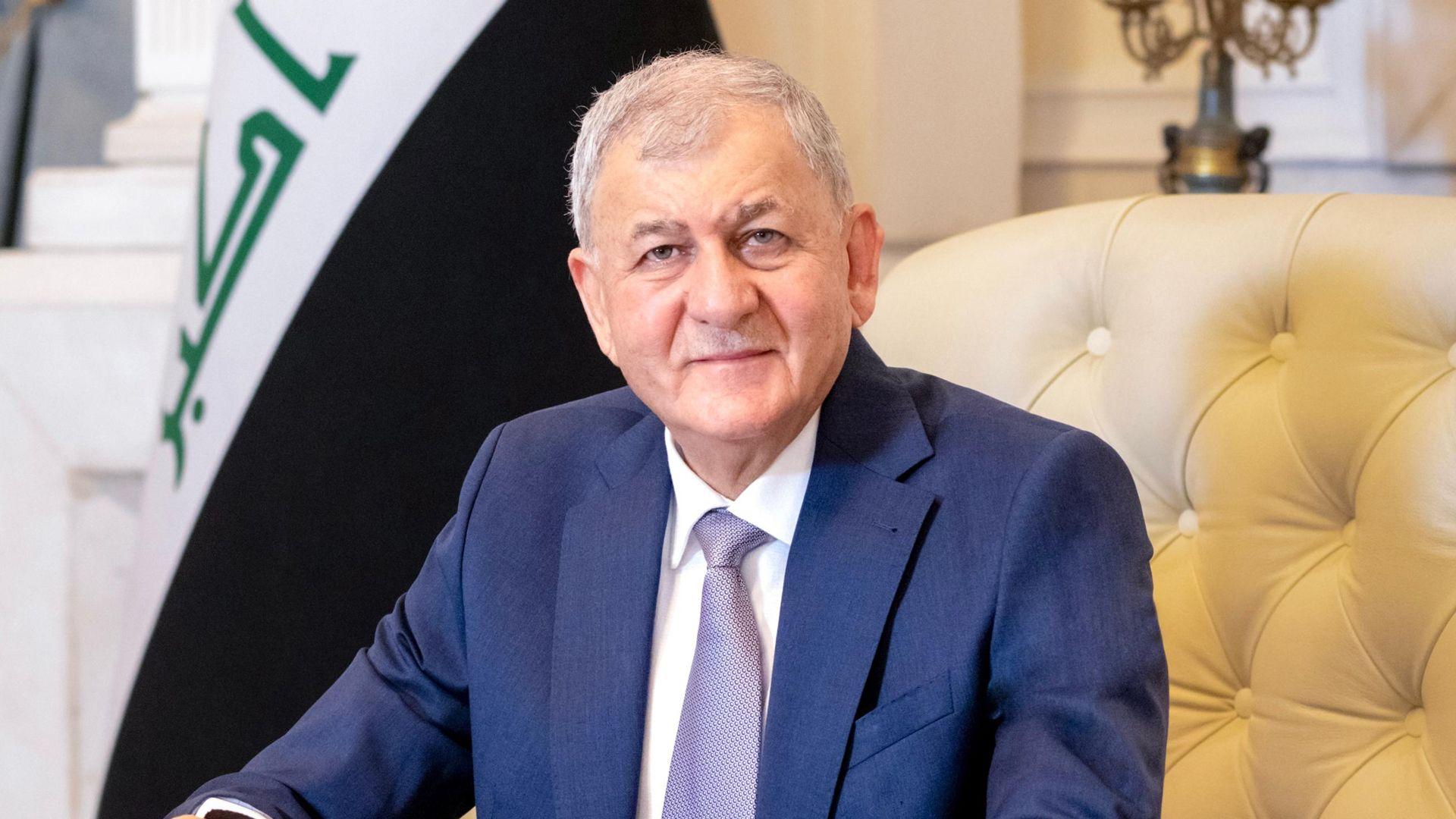 میری قەتەر پیرۆزبایی لە سەرۆک کۆماری عیراق دەکات