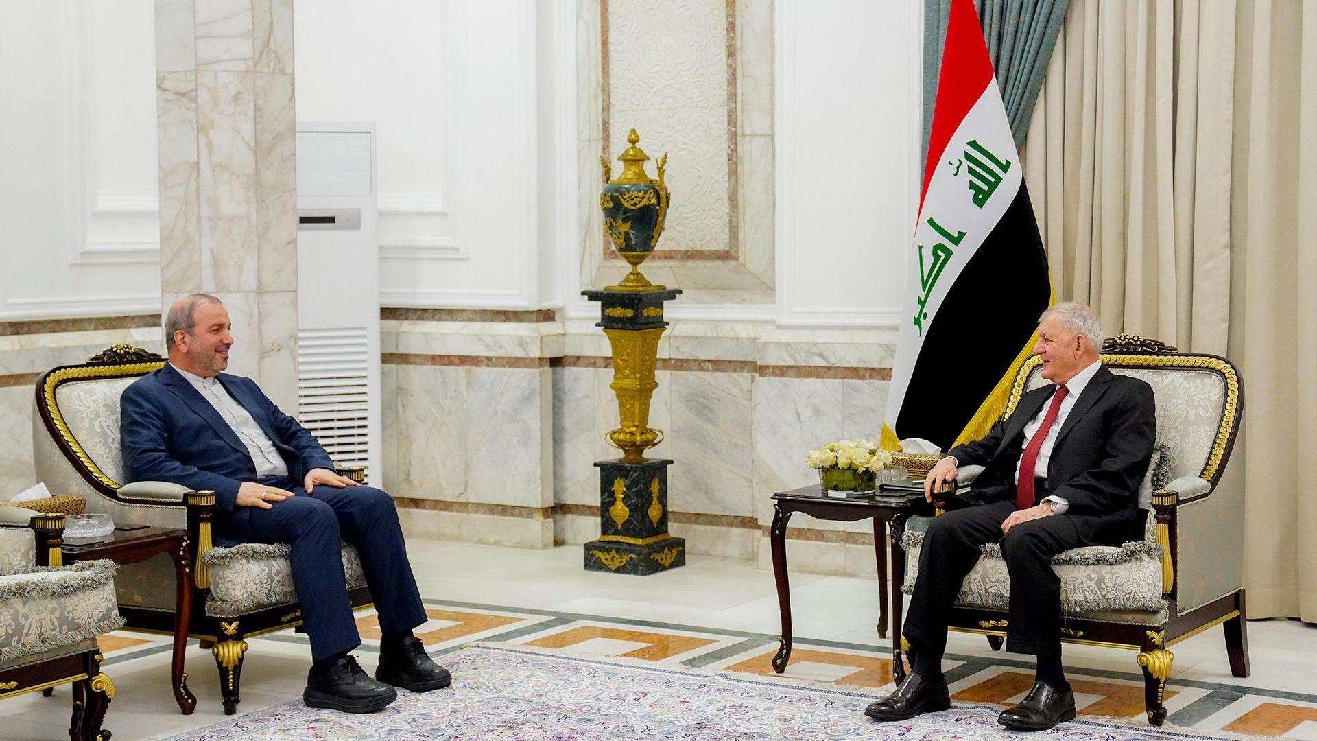 سەرۆک کۆمار پێشوازی لە باڵیۆزی ئێران کرد 