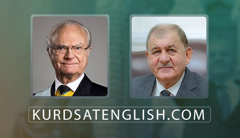 Swedish King congratulates President Rashid on his election as Iraqi president