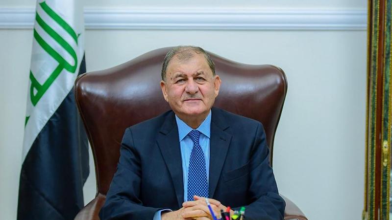 سەرۆککۆماری عێراق پەیامێکی پیرۆزبایی ئاڕاستەی سکرتێری گشتی نەتەوە یەکگرتووەکان دەکات