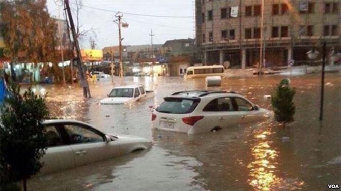 لە ھەولێر ھۆشداری لە دروستبوونی لافاو دەدرێت 