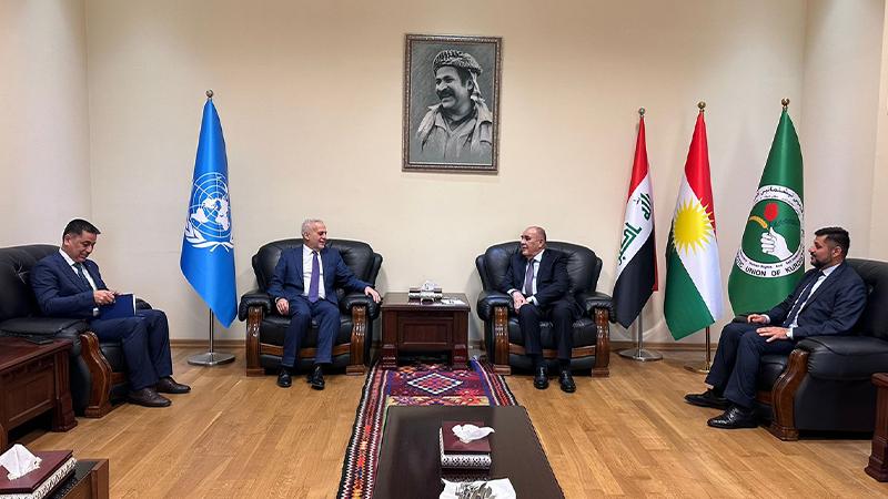 سەعدی ئەحمەد پیرە پێشوازی لە بەرپرسی نوسینگەی نەتەوەیەکگرتوەکان لە ھەرێم کرد