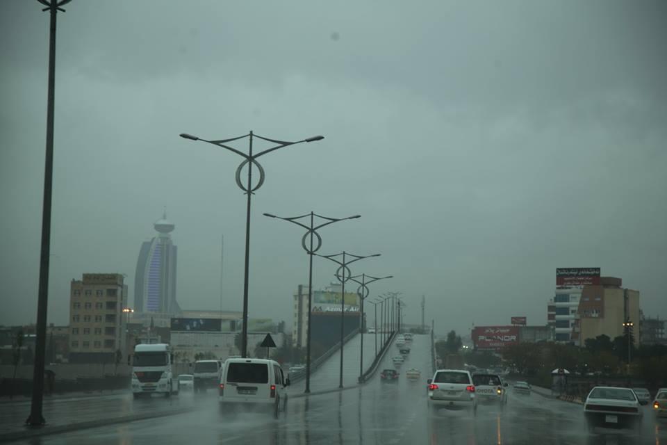 بارانبارین لە ھەرێمی کوردستان بەردەوام دەبێت