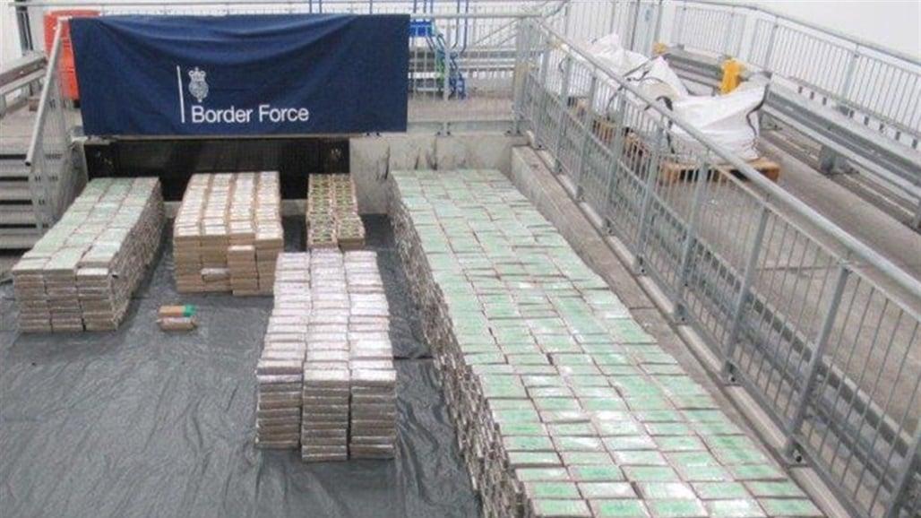 لە بەریتانیا دەستبەسەر 7.5 تۆن ماددەی ھۆشبەر لە جۆری کۆکایندا دەگیرێت