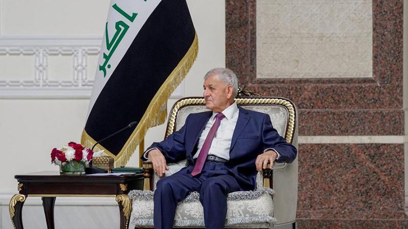 سەرۆککۆمار پێشوازی لە ژمارەیەک لە بەشداربوانی شەشەمین کۆنفرانسی دیالۆگی بەغداد دەکات