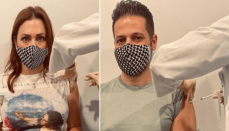 قوباد تاڵەبانی و ھاوسەرەکەی ڤاکسینی کۆرۆنایان وەرگرت