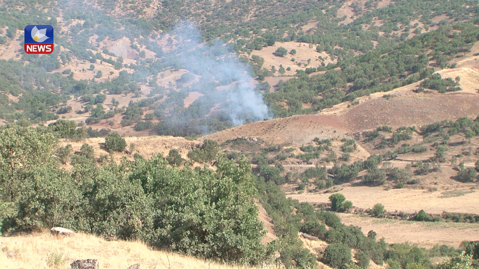فڕۆکە جەنگییەکانی تورکیا بۆردومانی کێلگەیەکی بەخێوکردنی ئاژەڵ دەکەن