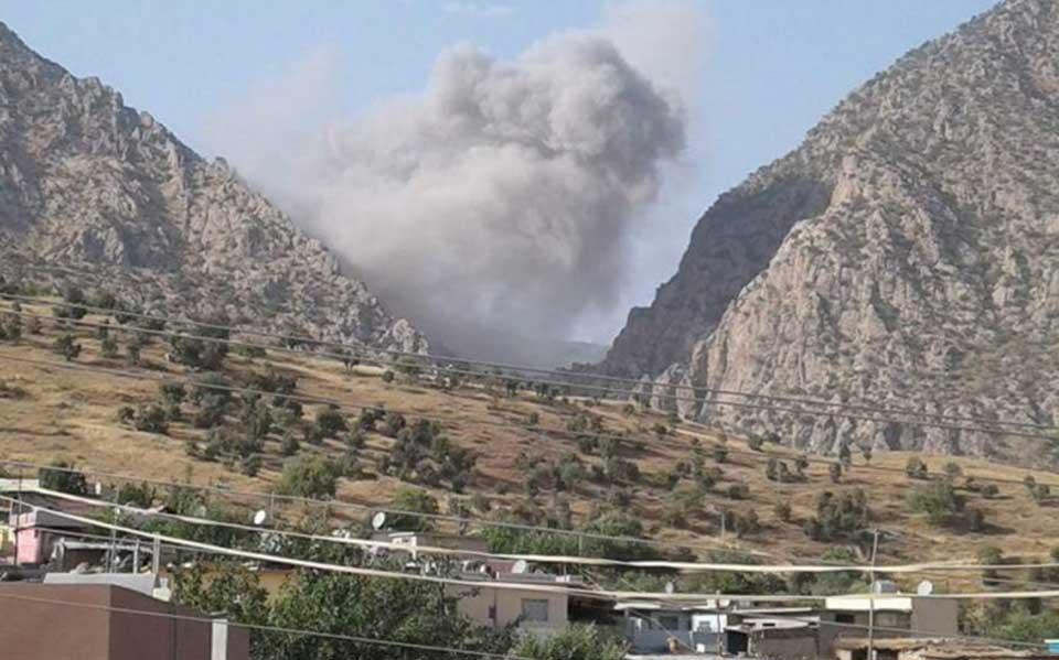 توركیا گوندی هرورێ لە بەرواری باڵا تۆپباران دەكات