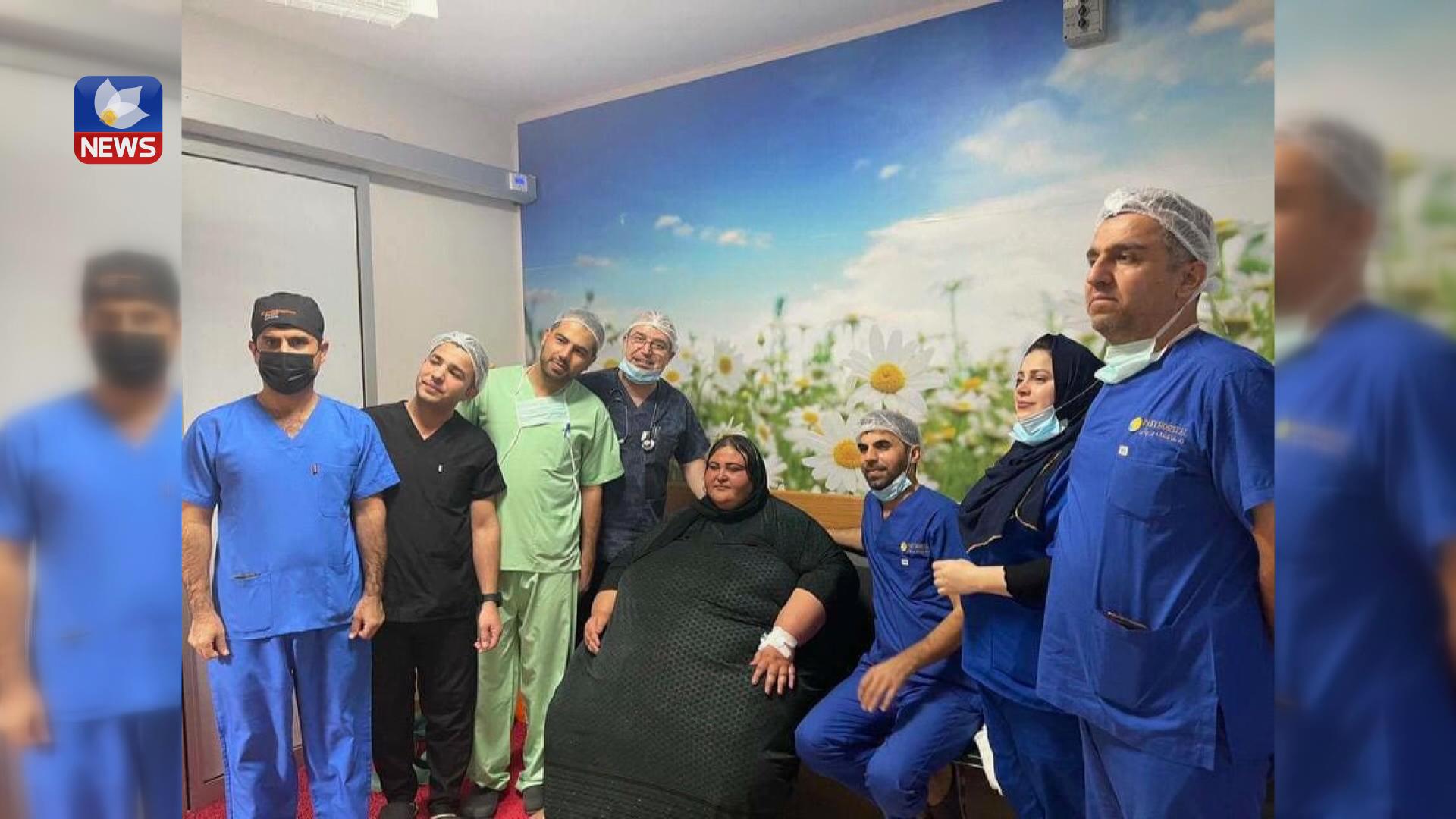 لە ھەولێر نەشتەرگەری بڕینی گەدە بۆ ژنێکی ٣٢٥ کیلۆگرامی کرا