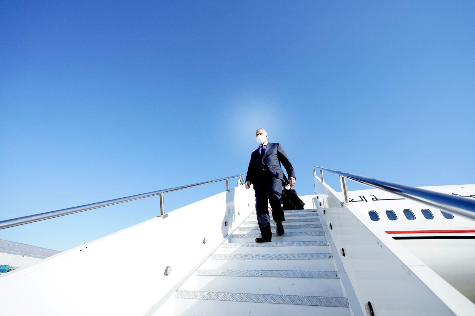 مستەفا کازمی بۆ بەشداریکردن لە لوتکەی سێ وڵاتە عەرەبییەکە دەگاتە ئوردن