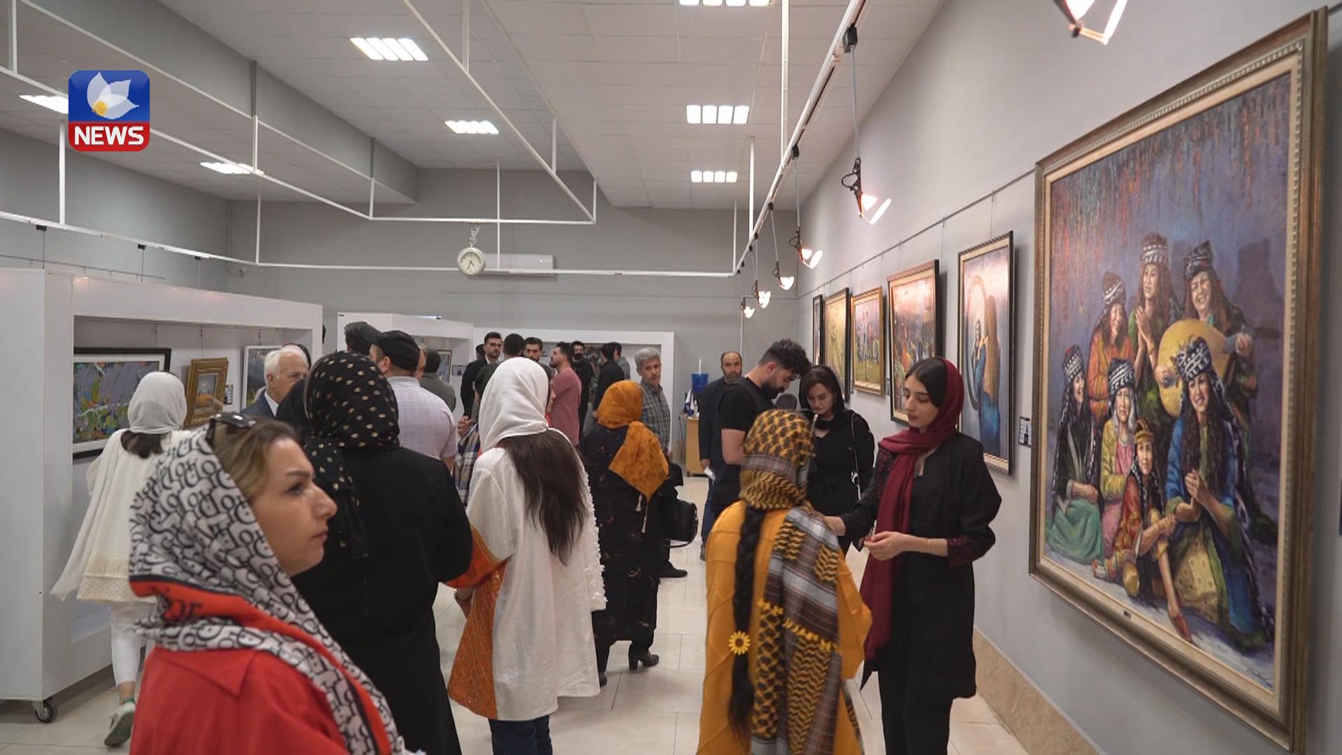 پێشانگای بەرهەمەكانی هونەرمەند ناسر دانیشوەر لە پارێزگای ورمێ‌ كرایەوە