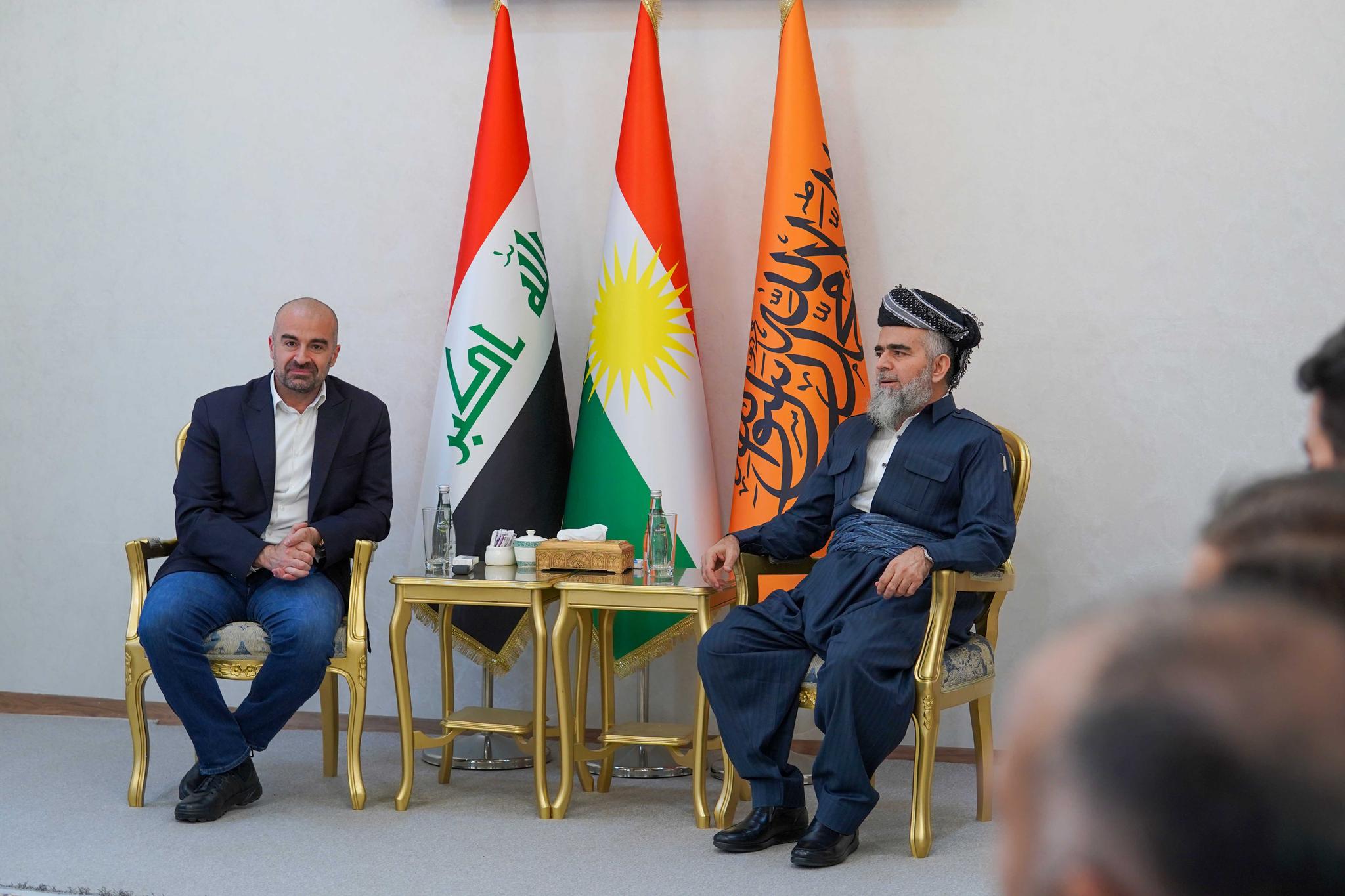 بافڵ جەلال تاڵەبانی و مامۆستا عەلی باپیر لە شاری ھەولێر کۆبوونەوە