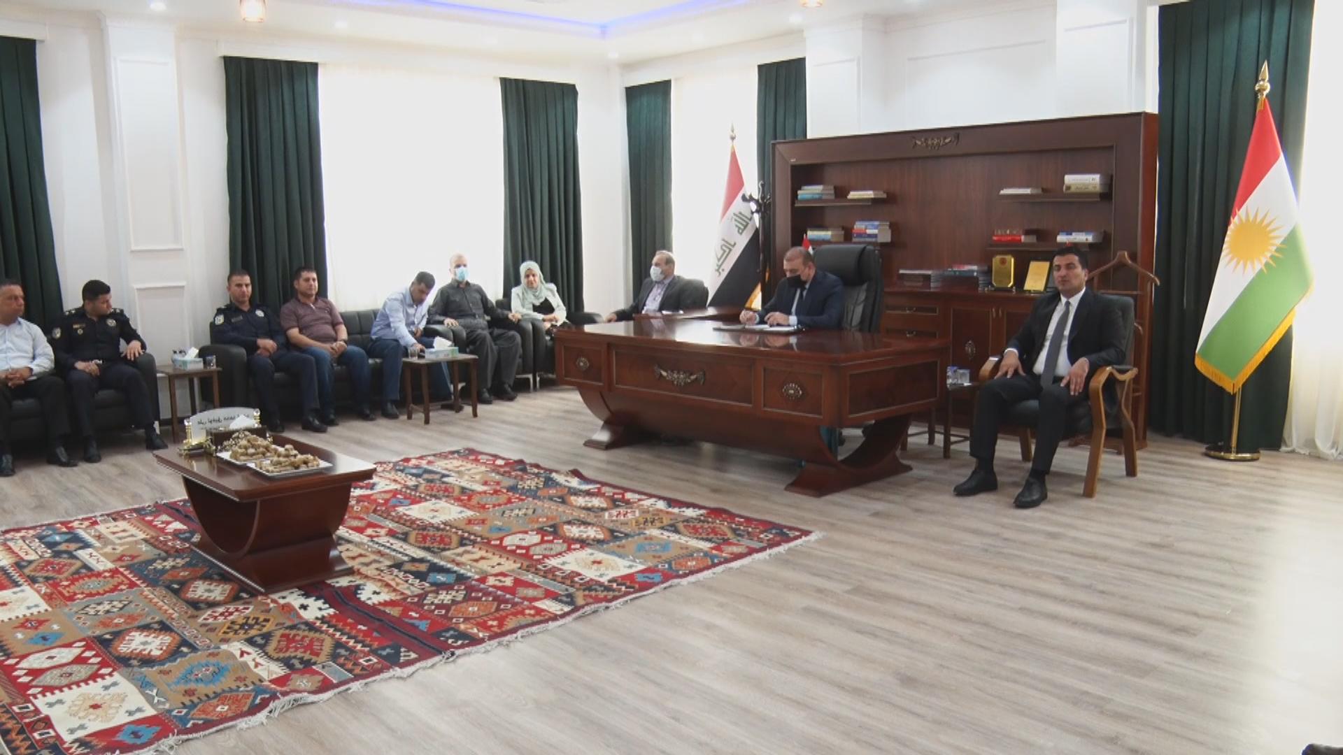 ئیدارەی گەرمیان بەدواداچوون بۆ گرفتەکانی مەرزی پەروێزخان دەکات