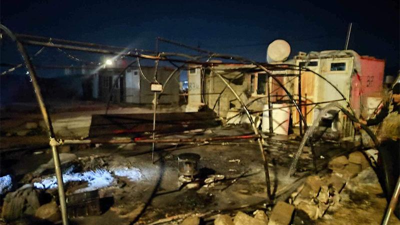 بەھۆی ئاگرکەوتنەوە لە کامپی بەردەڕەش منداڵێک گیانیلەدەستدا