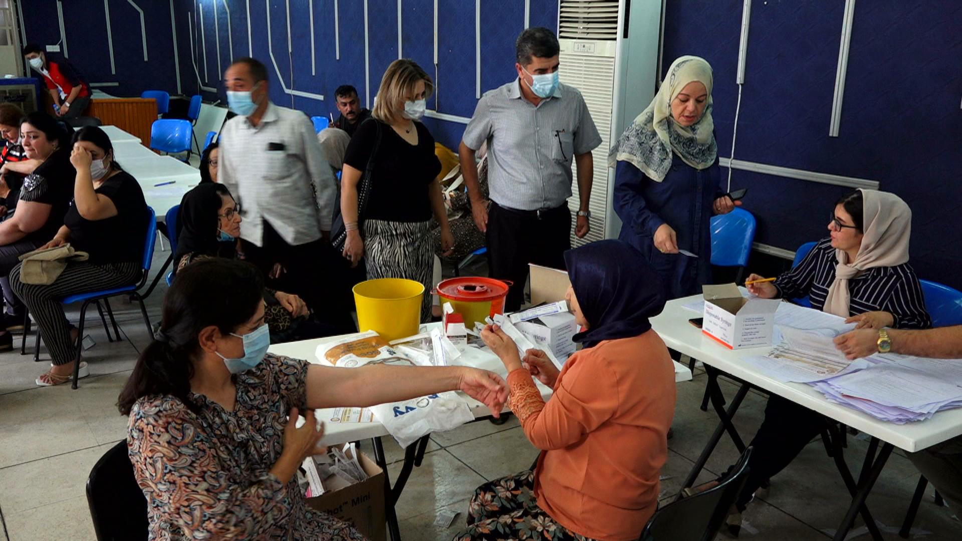 تا ئێستا  زیاتر لە ٣٥٠ هەزار کەس لە سلێمانی ڤاکسینیان وەرگرتووە