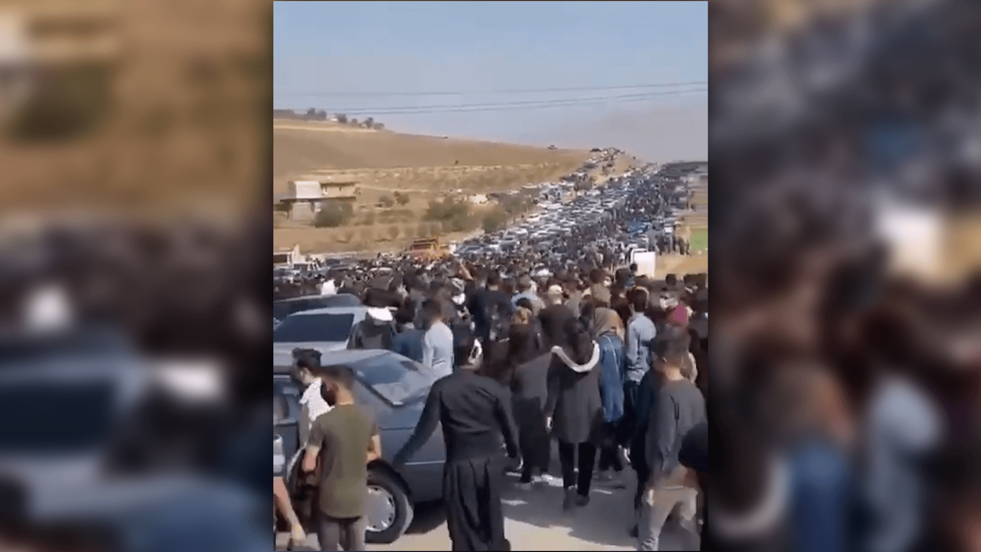 Kurds in Iran hold 100,000 strong march forty days after Zhina Amini's death