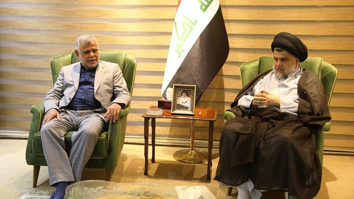 ھادی عامری و موقتەدا سەدر کۆبوونەوەیەکی یەکلاکەرەوە ئەنجام دەدەن