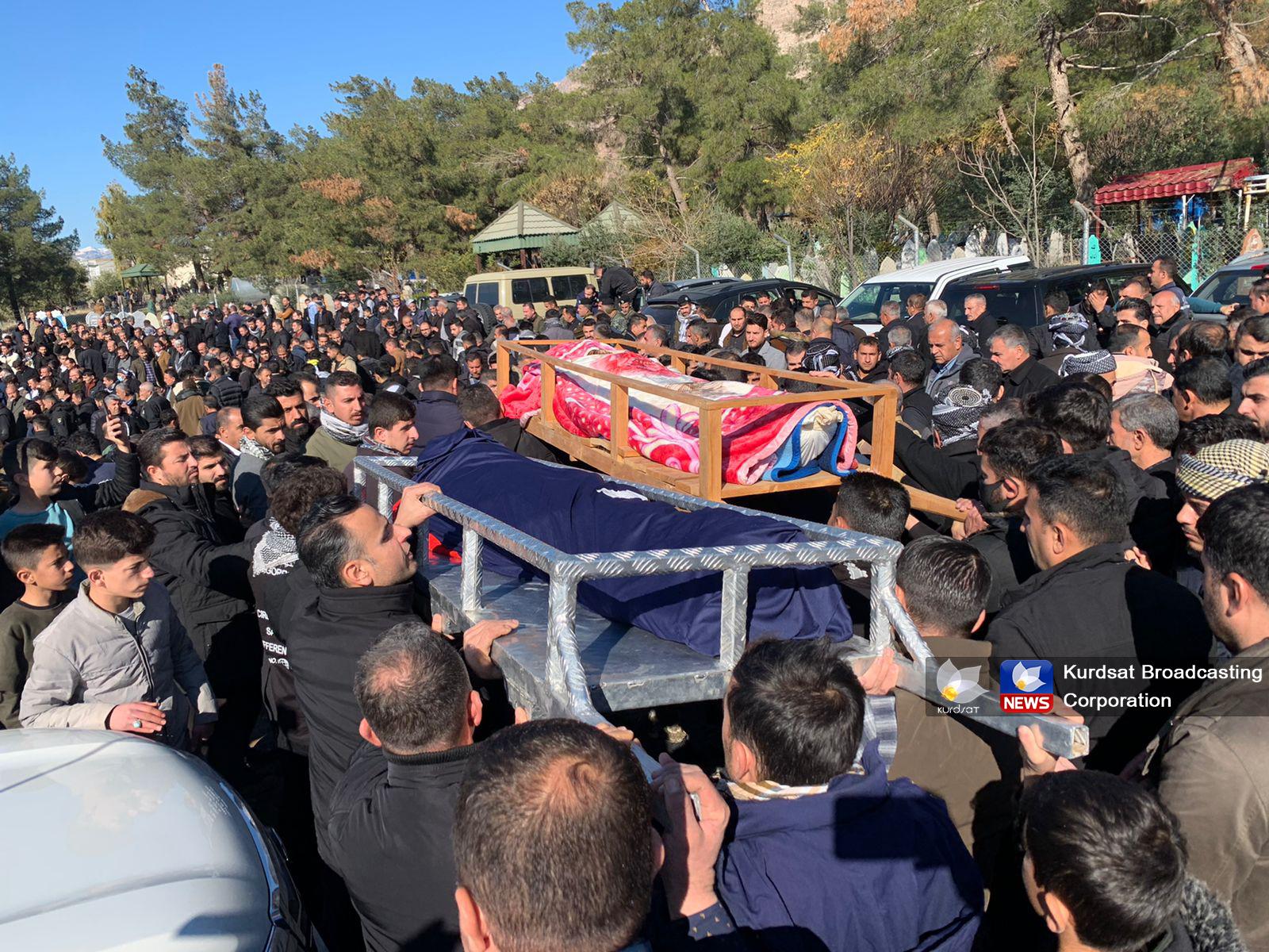 تەرمی چوار كۆچبەر گەڕێنرانەوە دەربەندیخان و بە خاك سپێردران