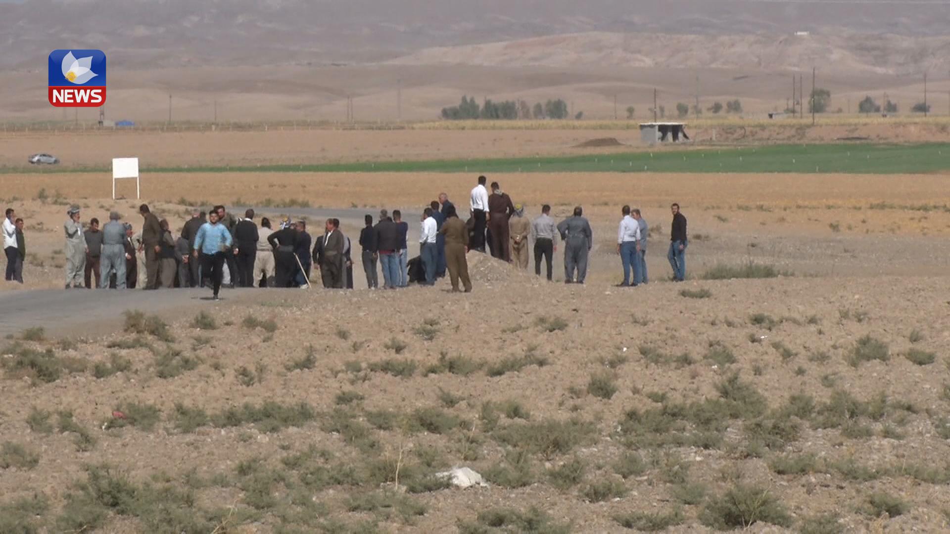 کشتوکاڵی کەرکوک لەسەر داوای سوپای عێراق رووپێوی بۆ زەوییەکانی سنوری تۆپزاوا دەکات