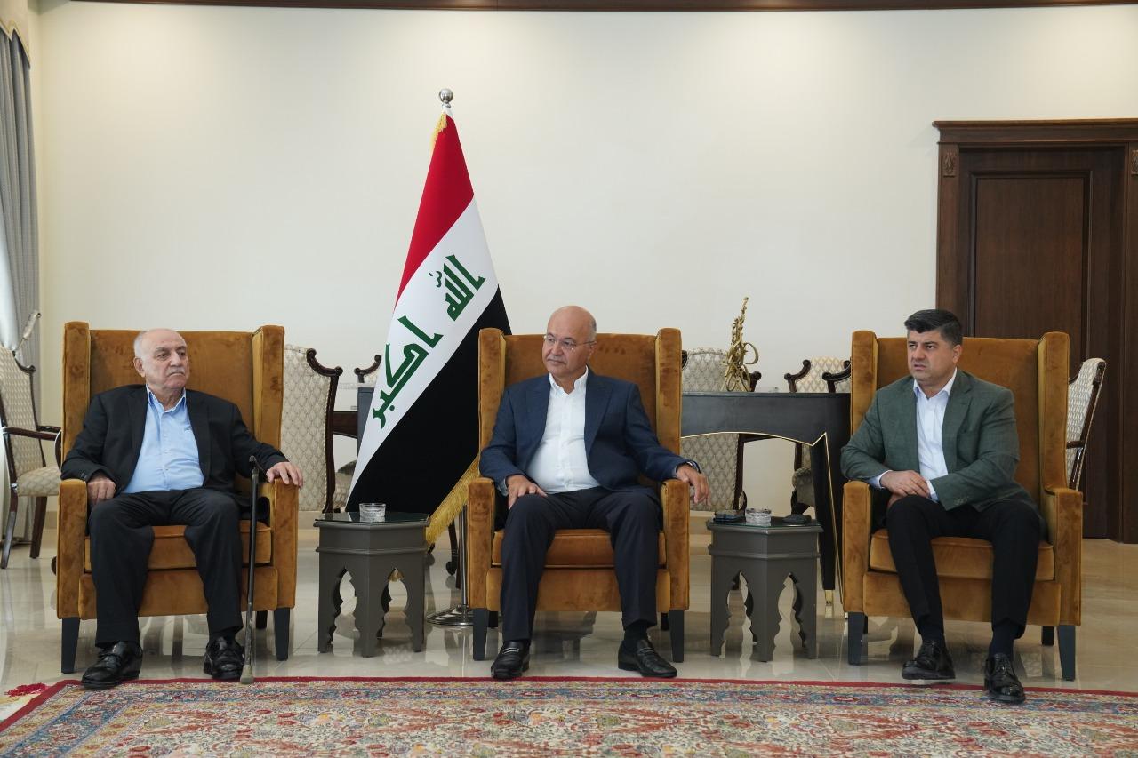 سەرۆک کۆماری عێراق و وەفدێکی ھاوبەشی یەکێتی و گۆڕان کۆبوونەوە