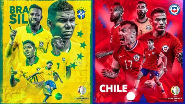 بەرازیل و چیلی لە قۆناغی ٨ی کۆپا ئەمریکا رووبەڕووی یەکتر دەبنەوە