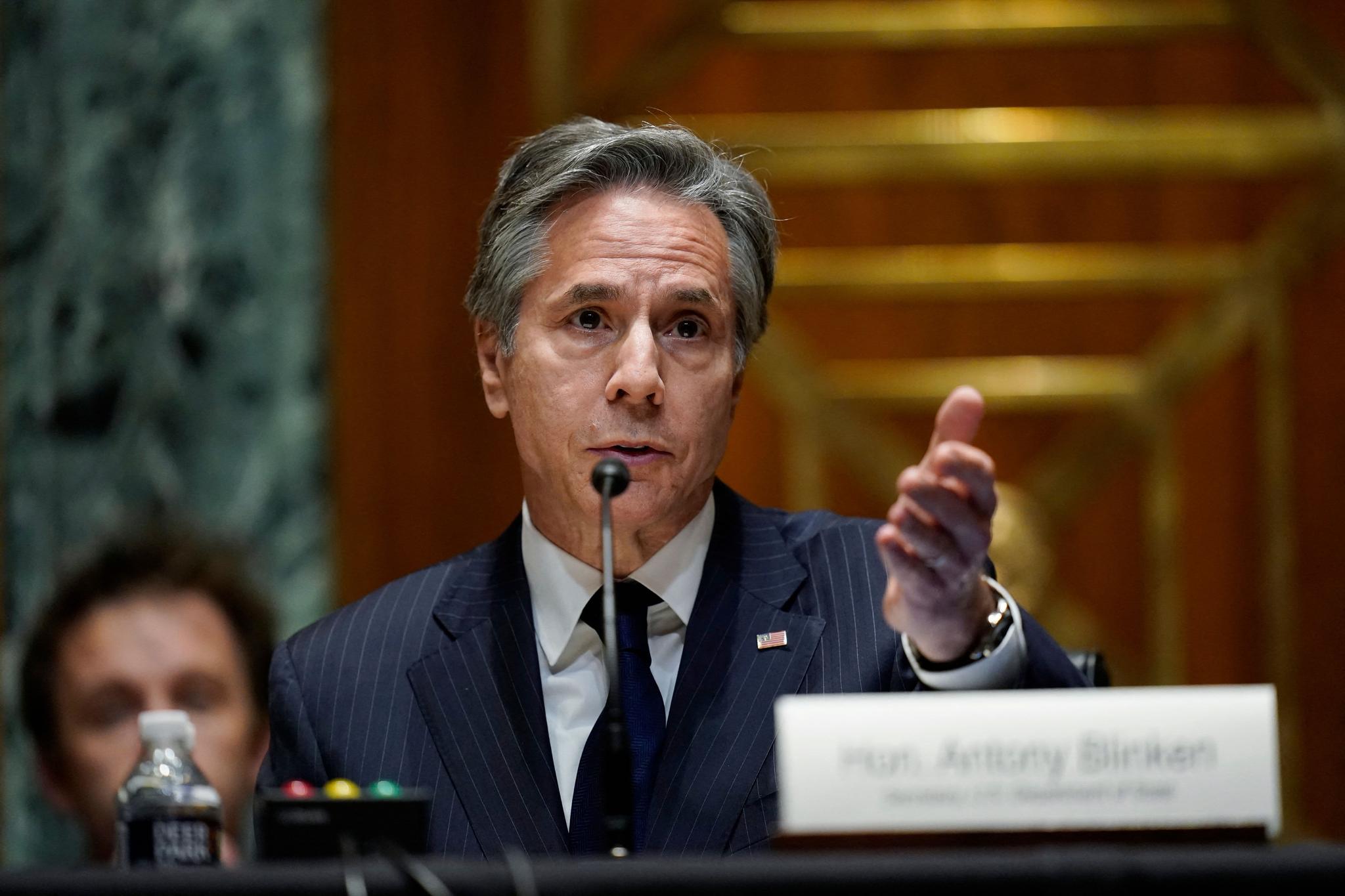 بلینکن: واشنتۆن پابەندە بە دامەزراندنی دەوڵەتی فەڵەستینی