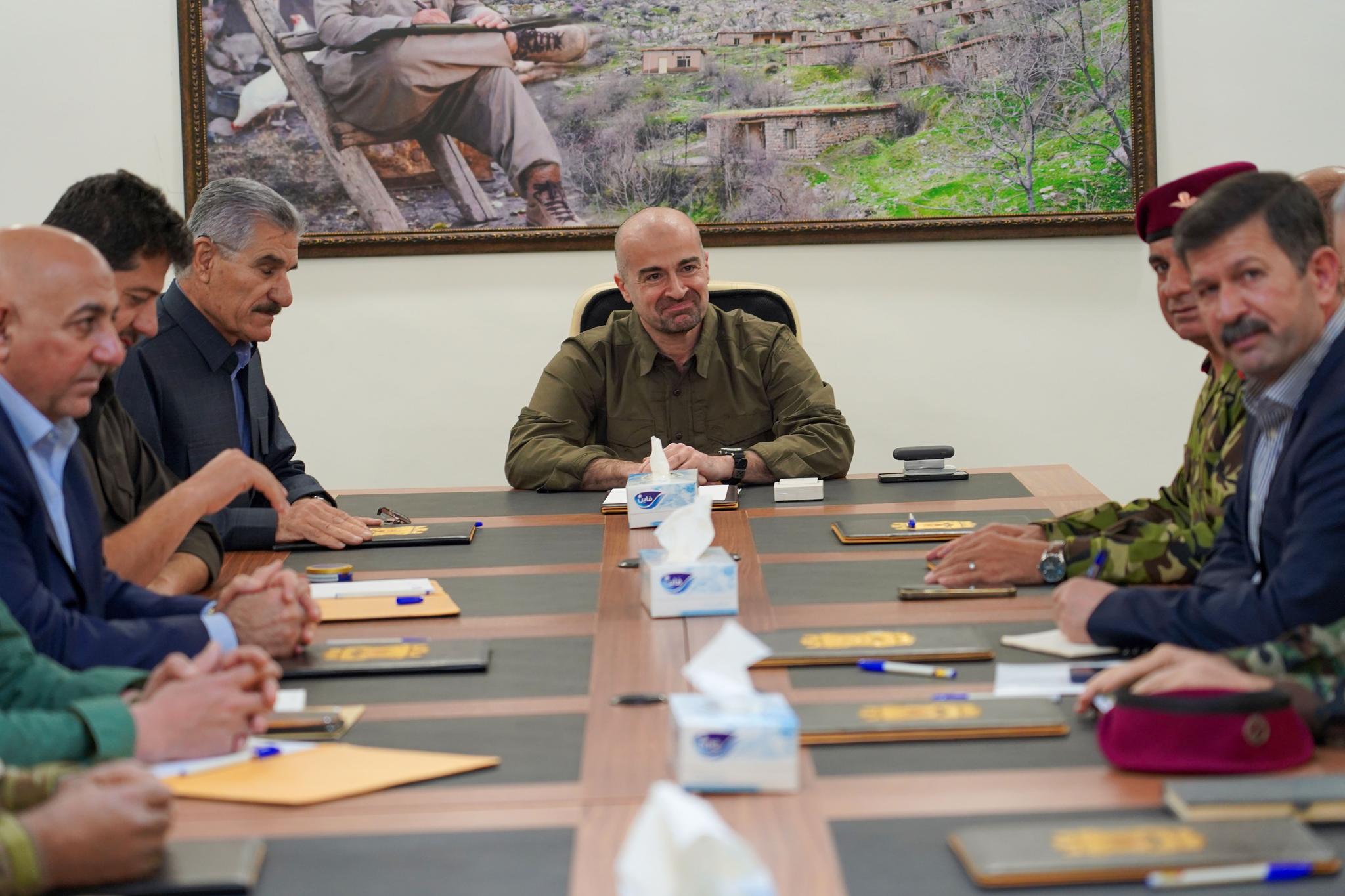 Bafel Jalal Talabani met with military commanders 