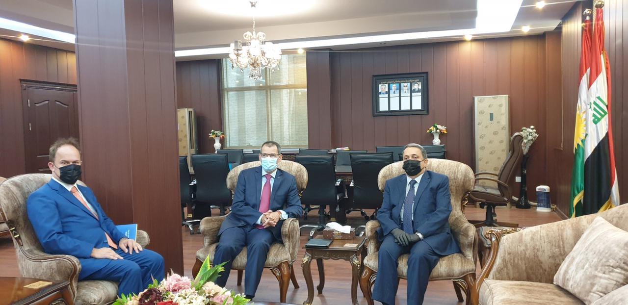 باڵیۆزی یەکێتی ئەوروپا و سەرۆکی ئەنجومەنی دادوەری ھەرێم کۆبوونەوە