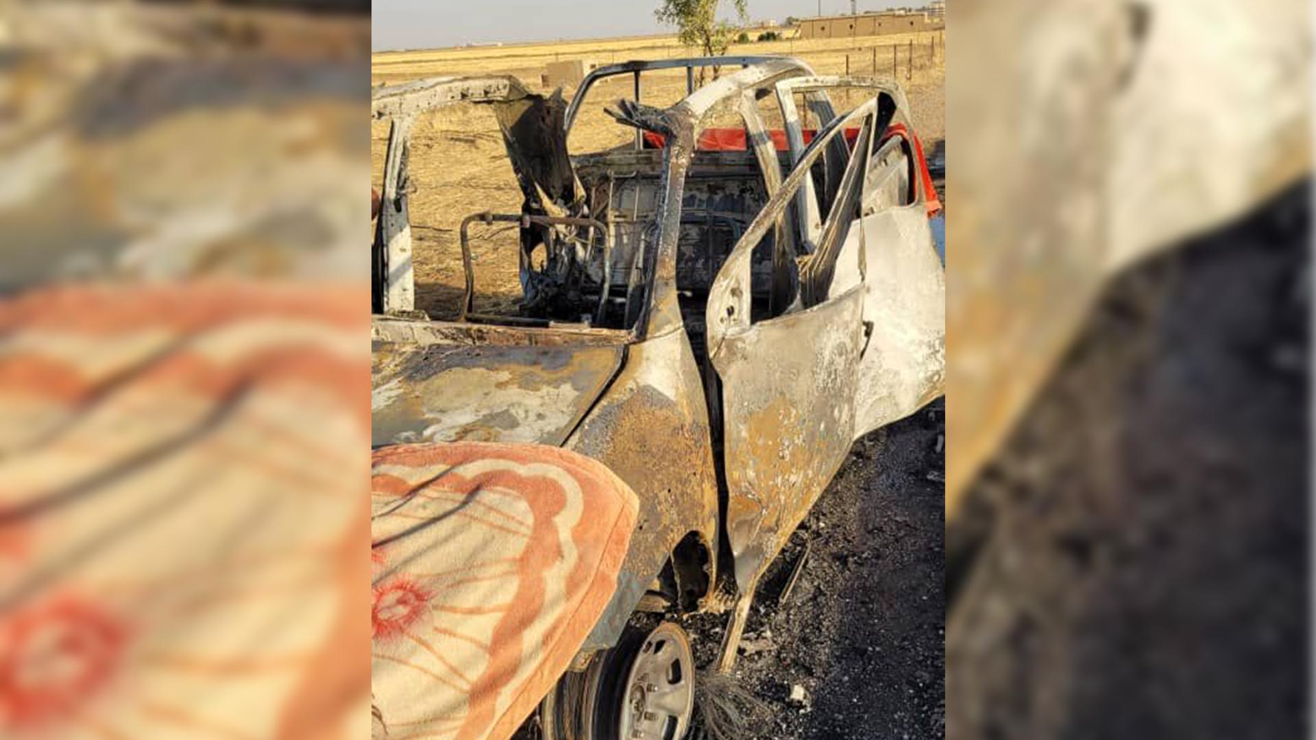 درۆنی تورکی دوو ئۆتۆمبێلیان لە رۆژئاوای کوردستان کردە ئامانج