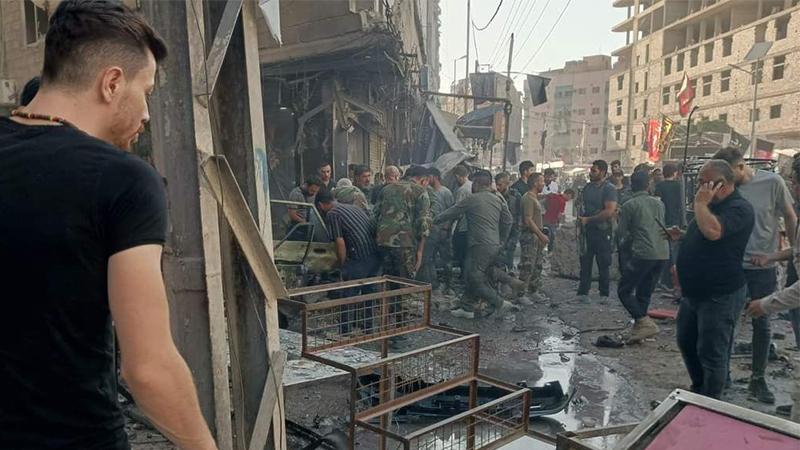 لە دیمەشق ماتۆڕسکیلێکی بۆمبڕێژکراو تەقییەوە و بەھۆیەوە پێنج کەس گیانیانلەدەستدا