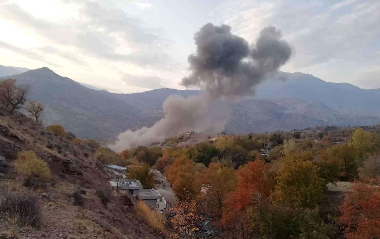 تۆپبارانی تورکیا ئاگری بەرداوە لە دارستانەکانی چەند گوندێکی برادۆست