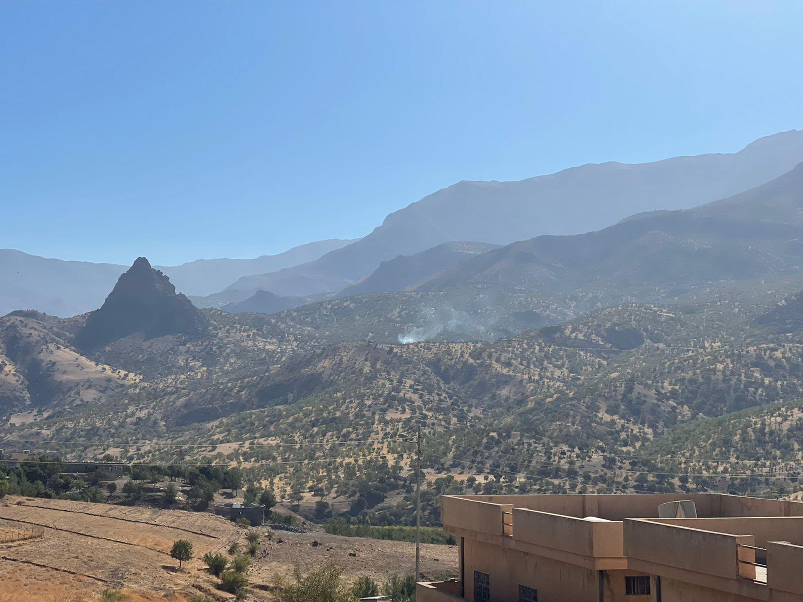 Iranian Kamikaze drone falls before hitting its target in Erbil's Choman district