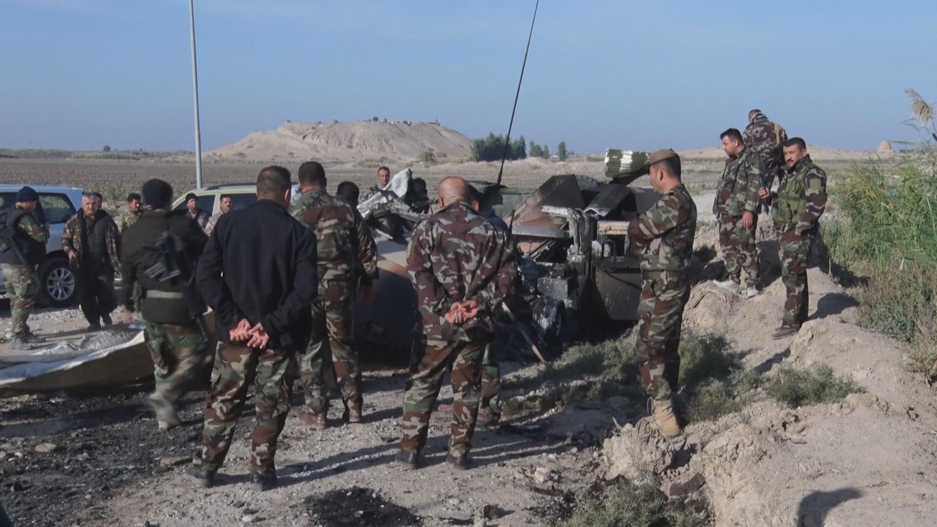 تیرۆرستانی داعش پەلاماری لیوای پێنجی پیادەی ھێزی پێشمەرگەیاندا