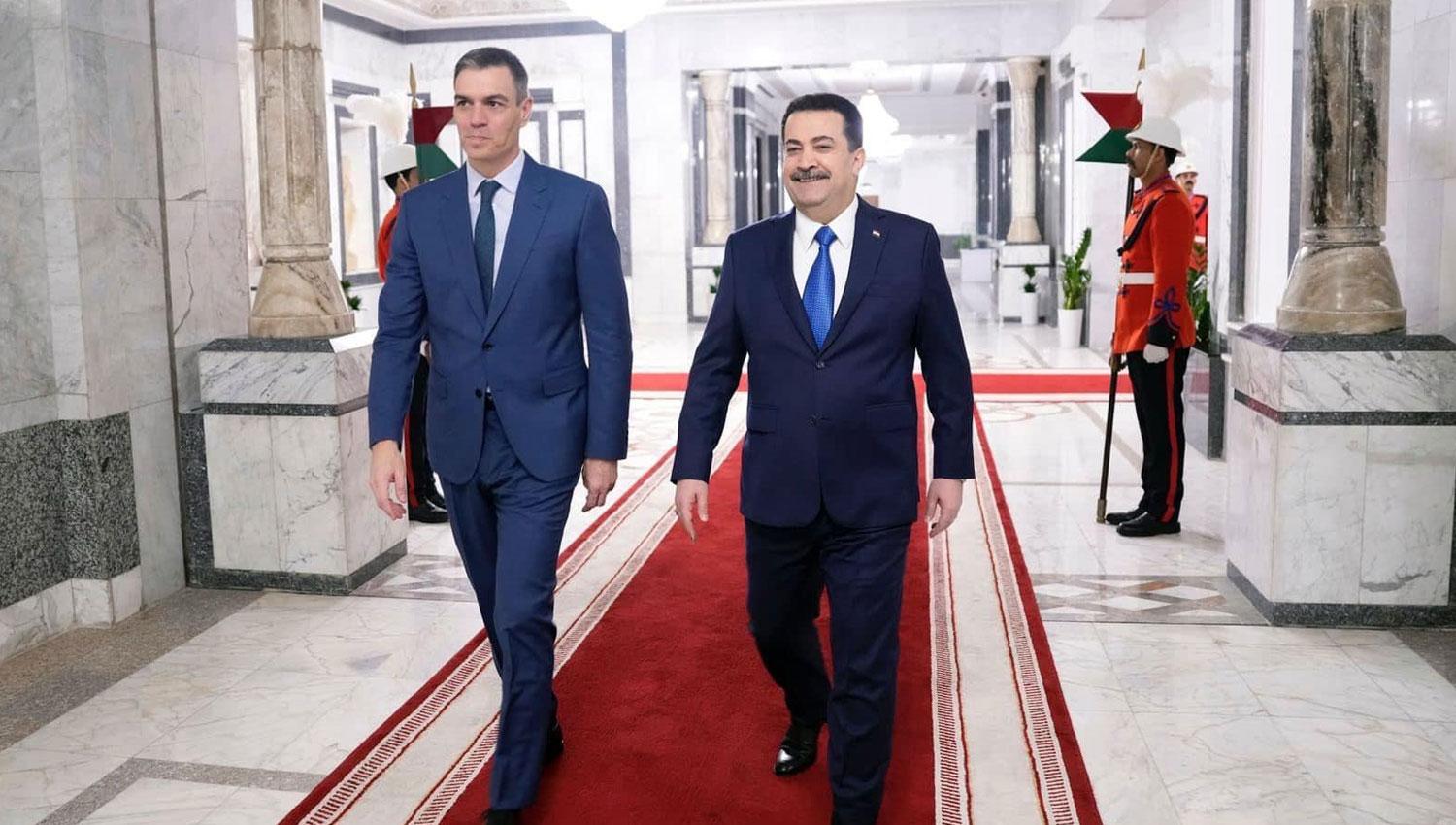 محەمەد شیاع سودانی و پیدرۆ سانچێز لە بەغداد کۆبوونەوە