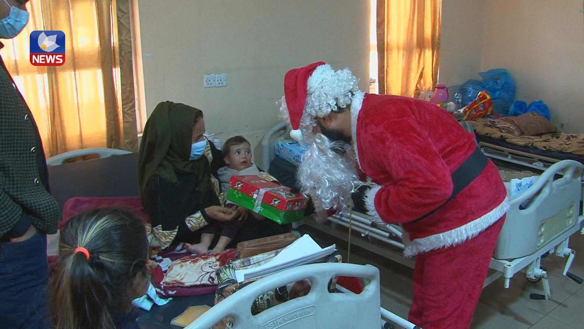 لە کەرکوک بابەنوئێل دیاری بەخشی بە منداڵانی تووشبووی شێرپەنجە