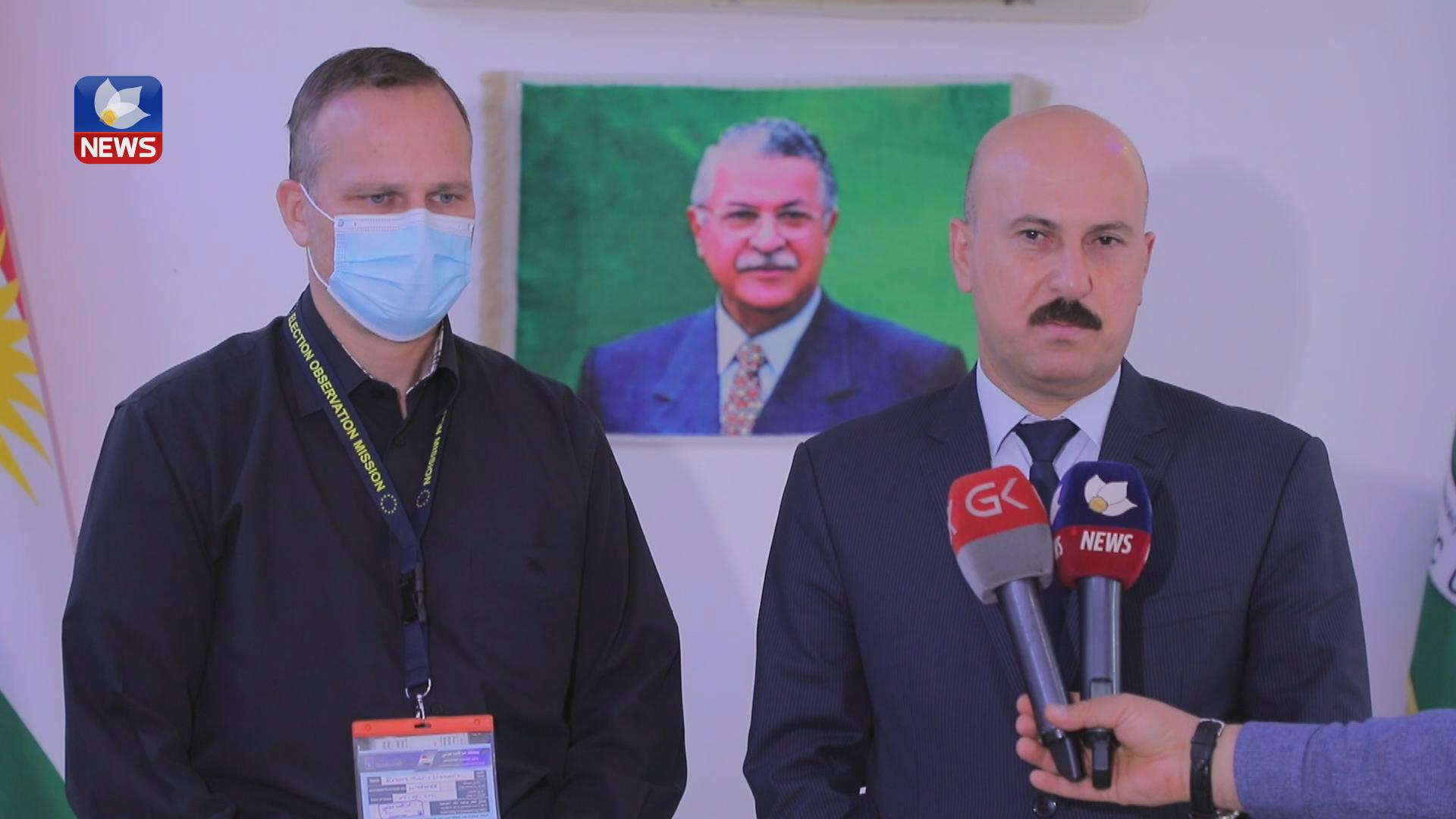 نێردەی یەکێتیی ئەوروپا سەردانی مەڵبەندی یەکێتی لە سۆران کرد