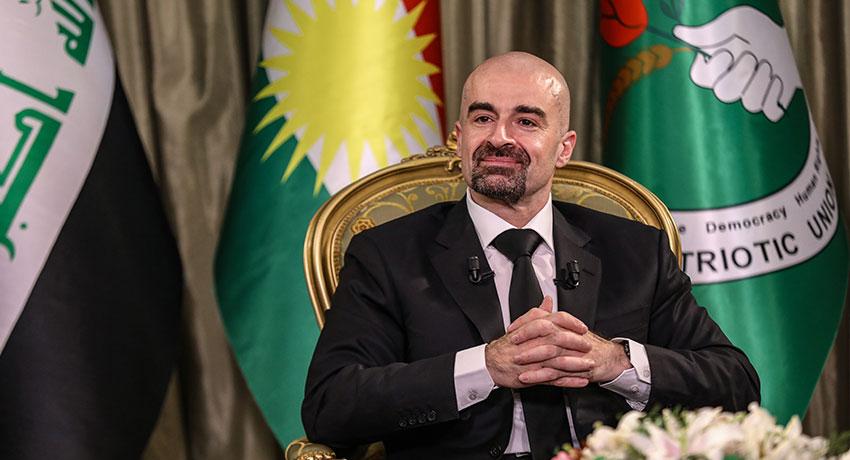 بافڵ جەلال تاڵەبانی سوپاسی نێردراوانی کەناڵەکانی راگەیاندن دەکات 