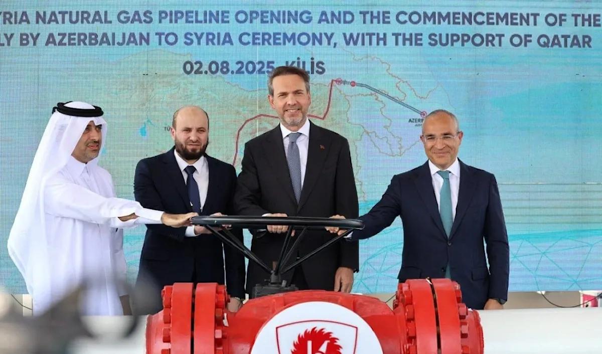 بۆری غاز لە نێوان سوریا و تورکیا کرایەوە