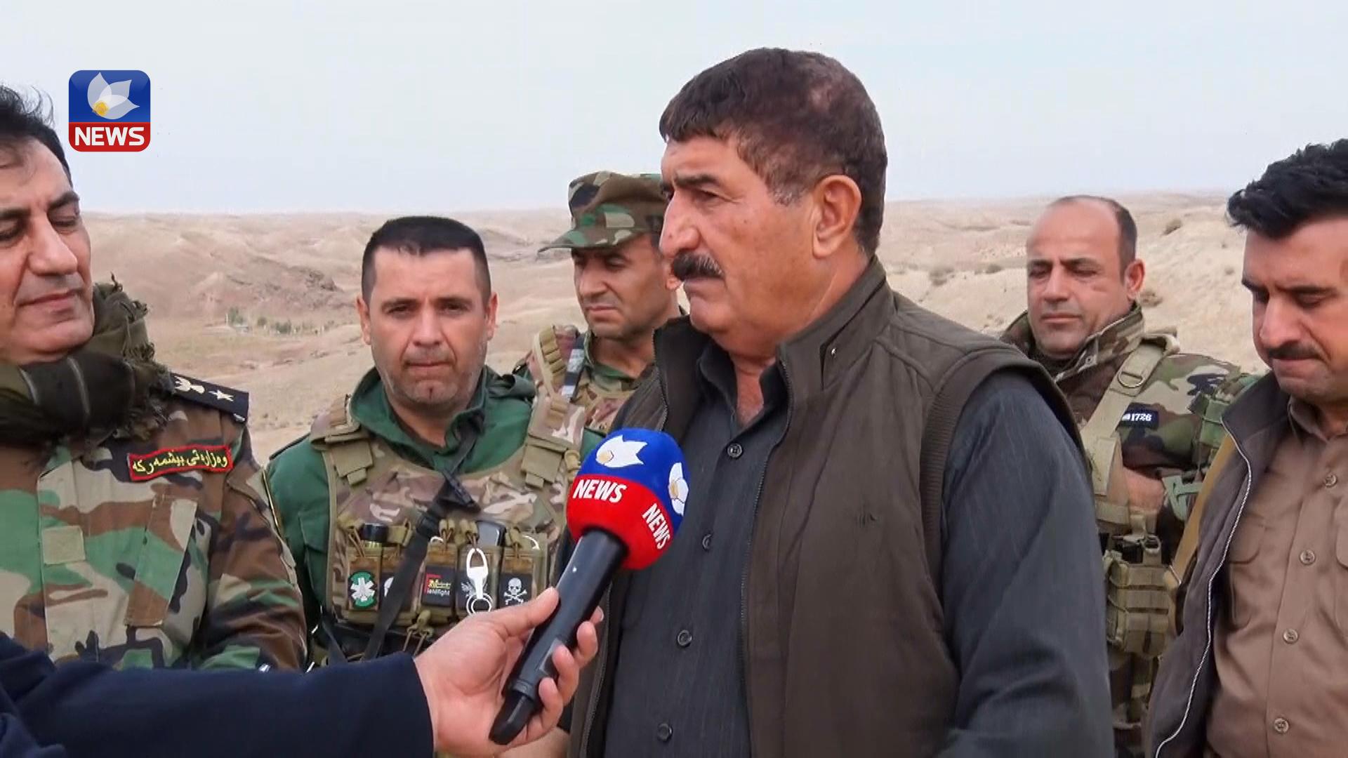 ھێزەکانی پێشمەرگە لە کاتی تێکشکاندنی پەلامارەکەی داعش تیرۆریستێکیان کوشت