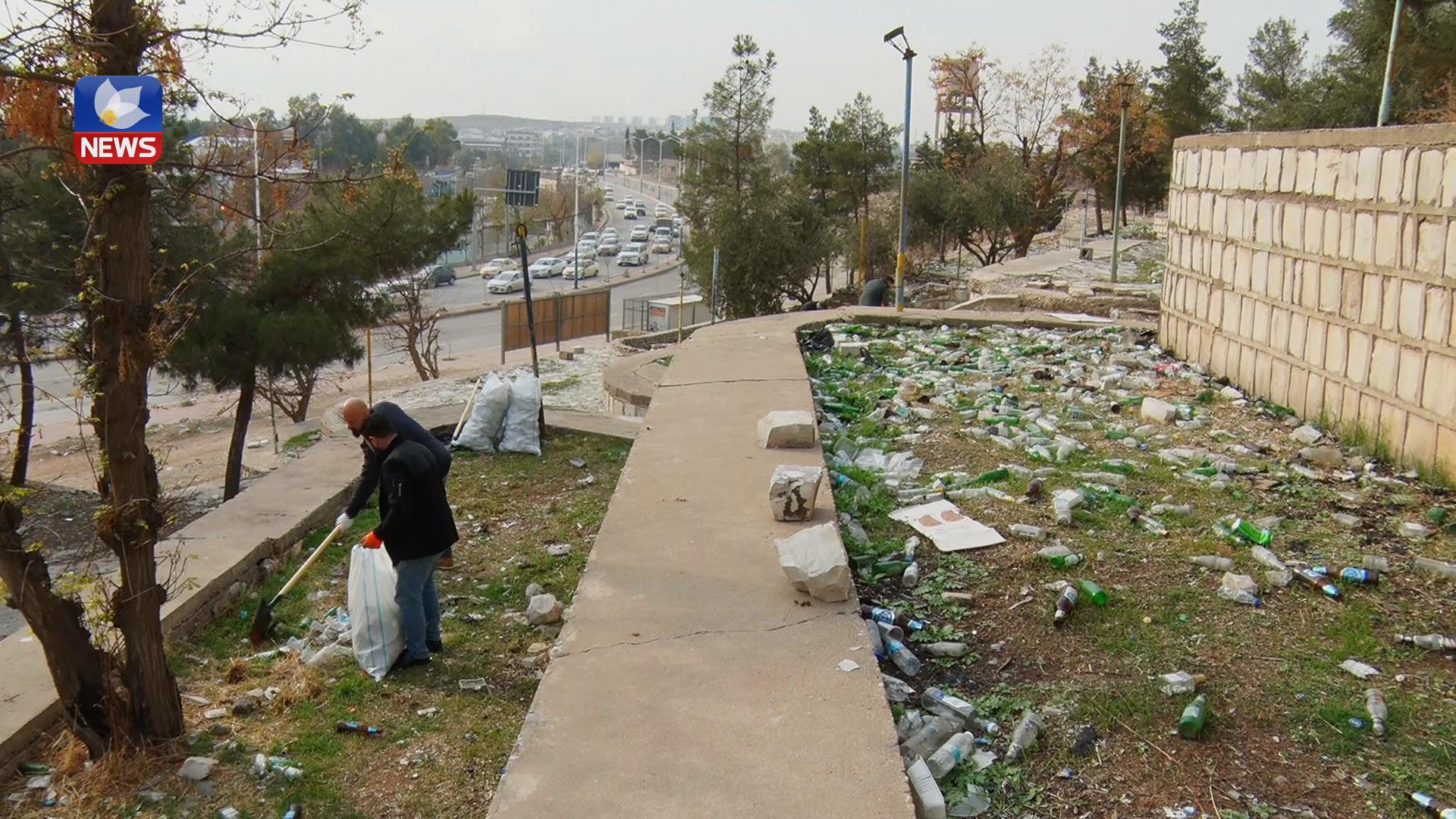 کارمەندانی دەزگای میدیایی کوردسات ھەڵمەتێکی ژینگەییان لە تاڤگە بەڕێوەبرد