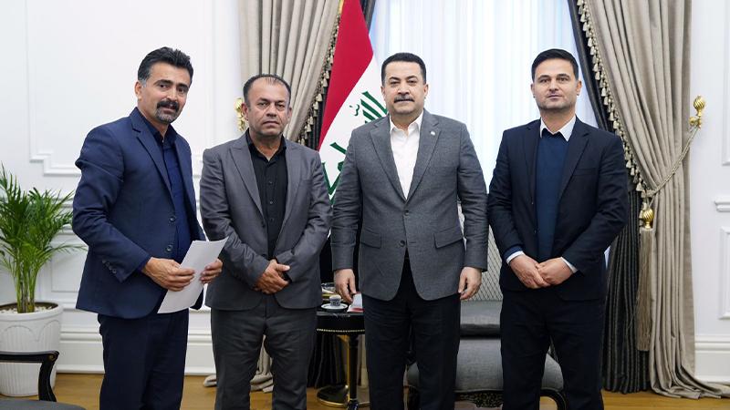 سەرۆکوەزیرانی عێراق پێشوازی لە وەفدێکی نوێنەرانی مامۆستایانی ھەرێم کرد