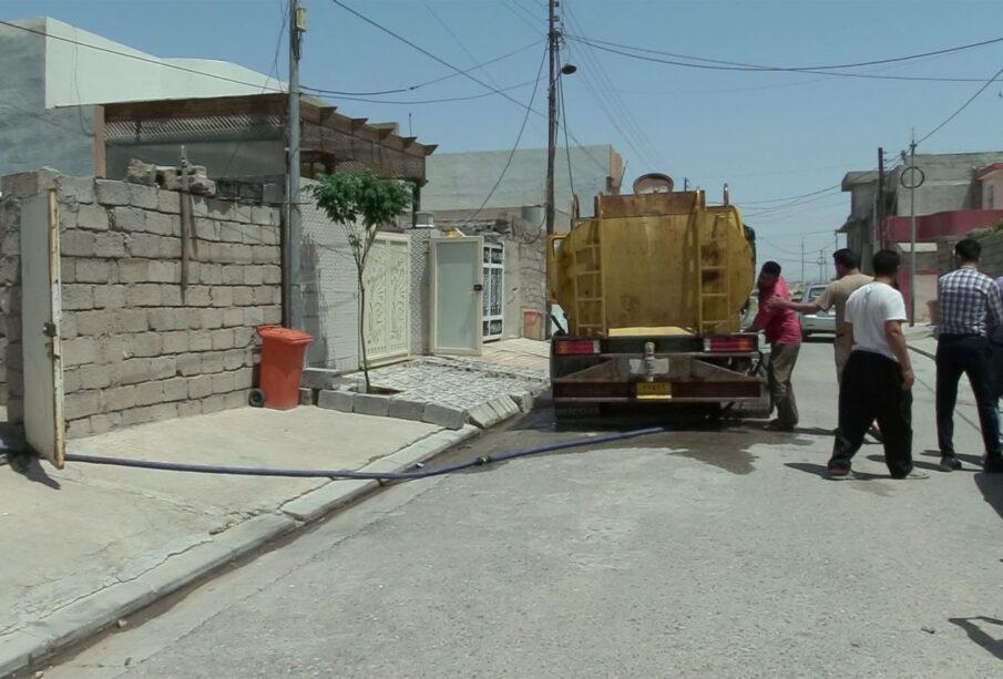 کێشەی کەمئاوی بەشێک لە گەڕەکەکانی ھەولێر چارەسەر نەکراوە