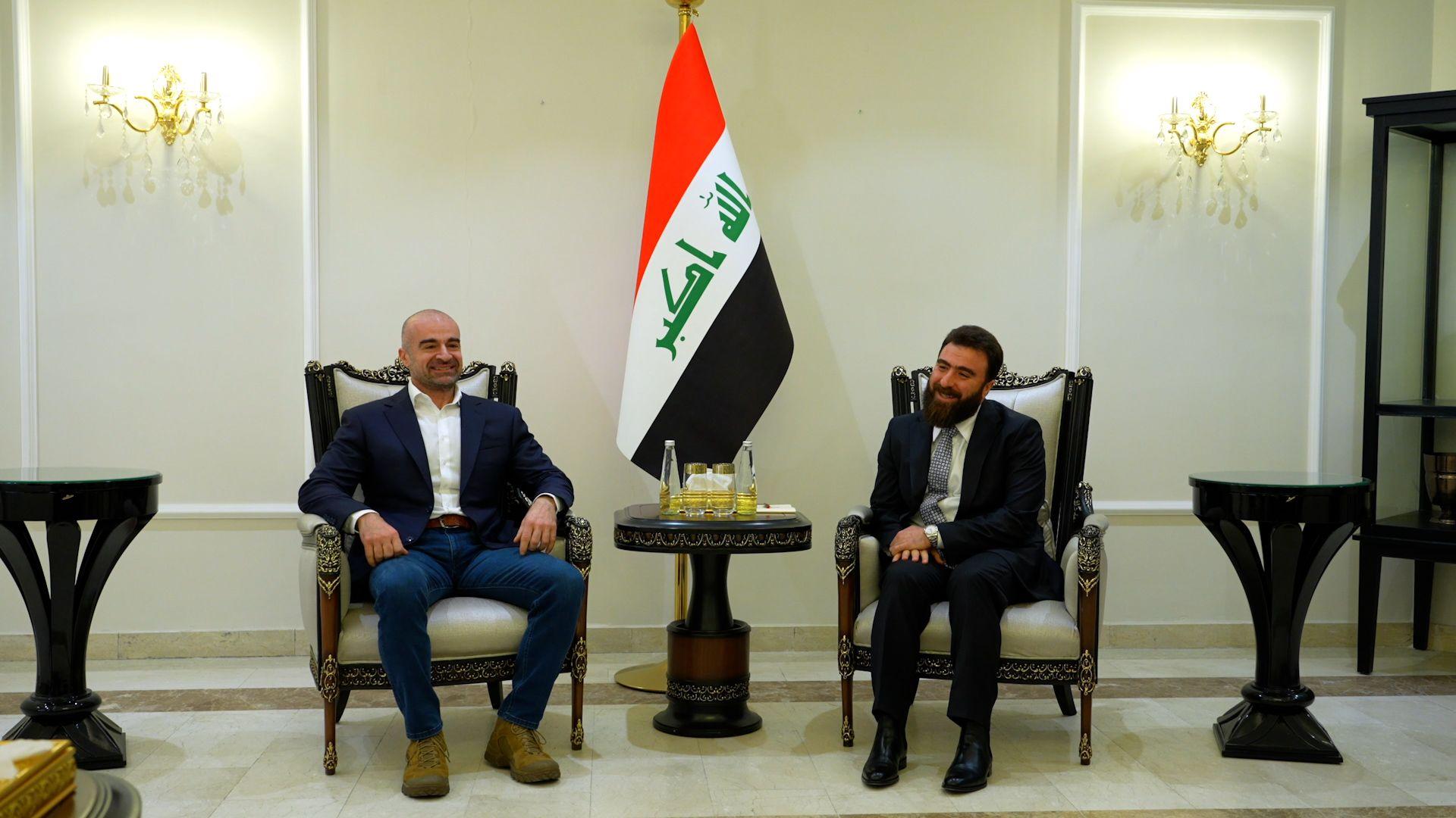 بافڵ جەلال تاڵەبانی لە بەغداد لەگەڵ رەیان کلدانی کۆبووەوە