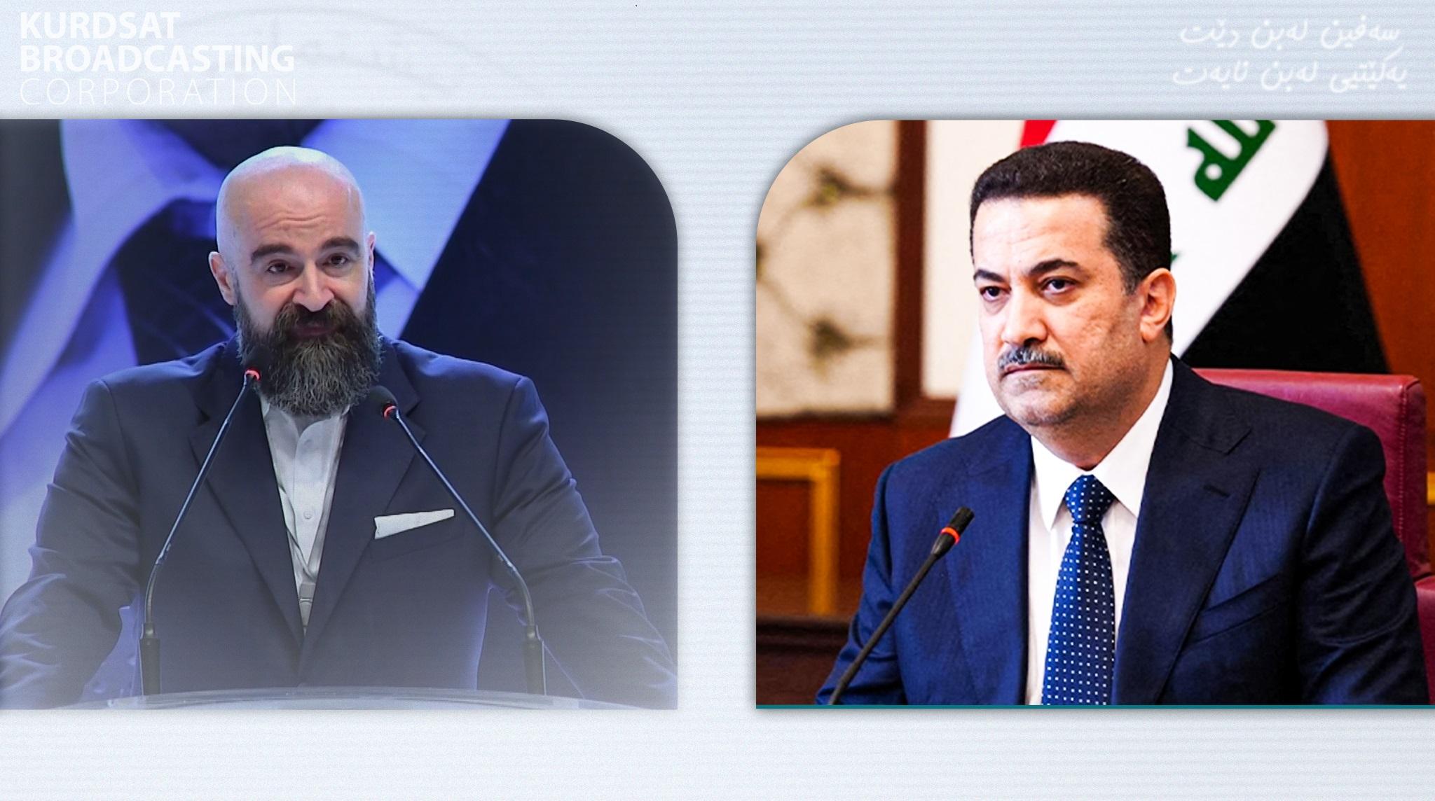 محەمەد شیاع سودانی پەیامێکی پیرۆزبایی ئاڕاستەی بافڵ جەلال تاڵەبانی دەکات 