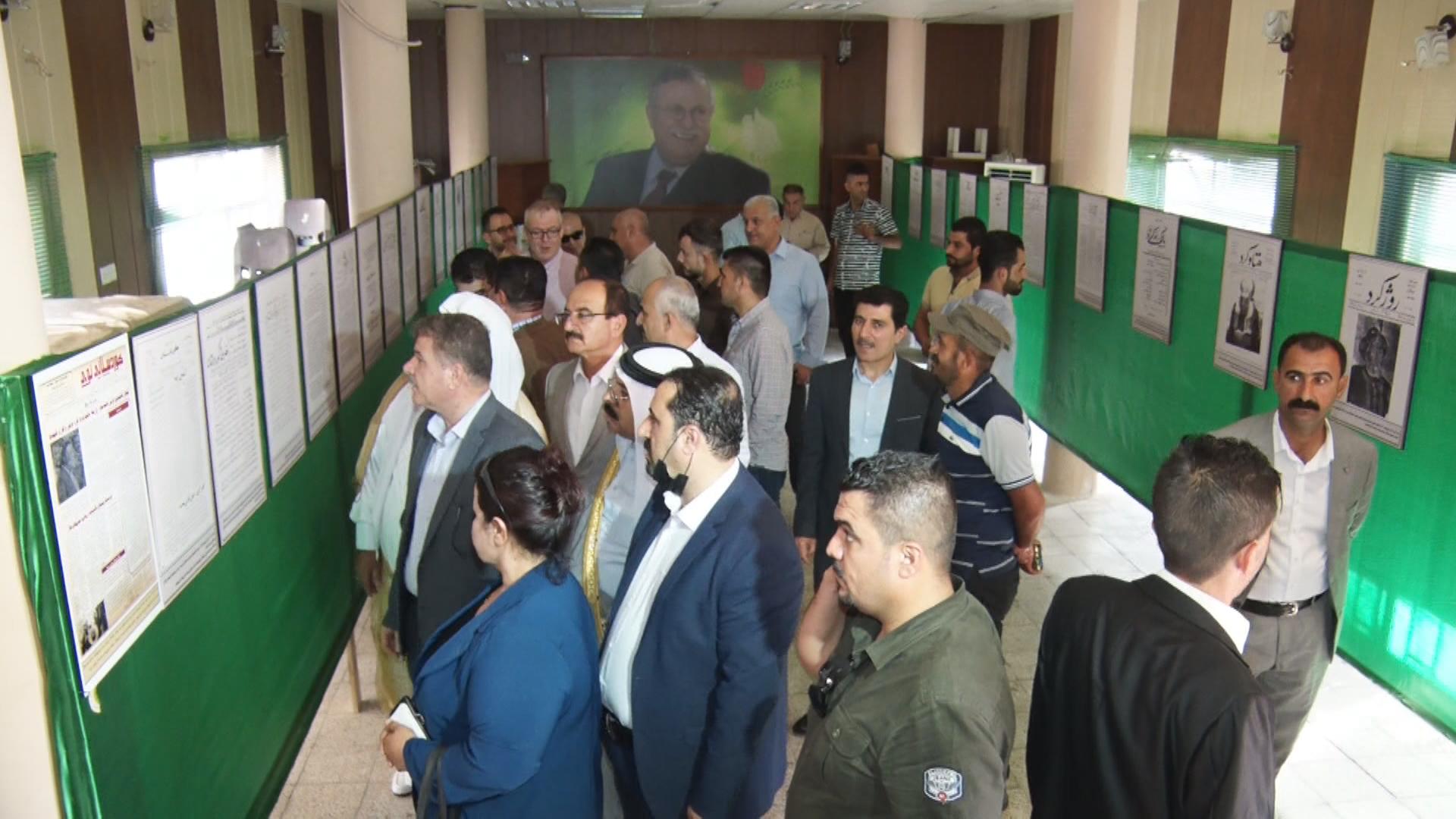 پێشانگەی پانۆرامای ڕۆژنامەگەری كوردی لە كەركووك كرایەوە